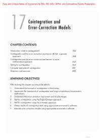 Applied Econometrics _ Cointegration and Error-correction Models Easy and Unique Notes