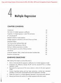 Applied Econometrics (Multiple Regression) Easy and Unique Notes of Economics