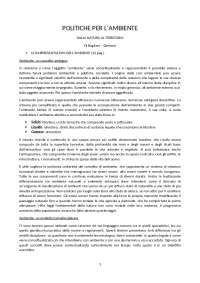 Riassunto "Politiche per l'ambiente"