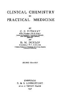 CLINICAL CHEMISTRY PRACTICAL MEDICINE