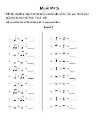Music Math