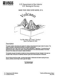 Stratovolcano Paper Model: Instructions & Pattern for Understanding Structure