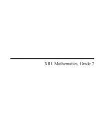 MCAS 2019 Released Items Mathematics, Grade 7