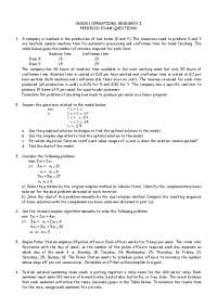 sen301 operations research i