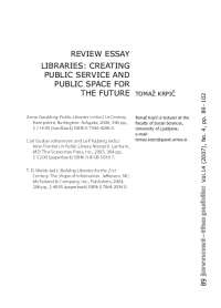 Review Essay - Libraries - Javnost