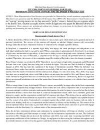 Maryland Bar Exam: Good Answers for Marital Property & Landlord-Tenant Law