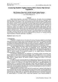 Assessing Students' Digital Literacy Skill in Senior High ... | Exams ...