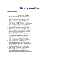 The Seven Ages of Man: An Analysis of William Shakespeare's Poem