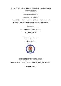 “A STUDY ON IMPACT OF ELECTRONIC BANKING ON ...