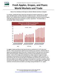 Deciduous Fruit Market Report: World Markets and Trade of Apples, Grapes, and Pears