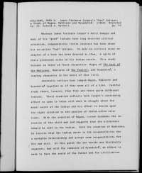 A Study of Cooper's 'Bad' Indians: Magua, Mahtoree, and Wyandotte