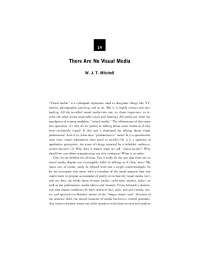 The Myth of Pure Visual Media: A Reevaluation by W. J. T. Mitchell