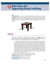Main Ideas and Supporting Details in Writing