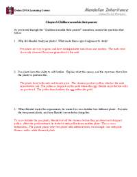 Mendelian Inheritance | Exercises Genetics | Docsity