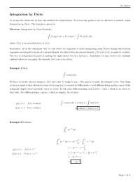 Integration by Parts: A Comprehensive Guide with Practice Problems and Solutions
