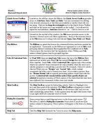 2021 Word 1 1 Word 1 Microsoft Word 2019