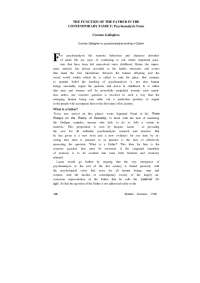 Psychoanalytic Notes Cormac Gallagher, What is a father?