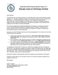 Georgia Laws of Life Essay Contest for High School Students