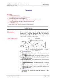 Understanding and Creating Different Types of Dimensions in AutoCAD