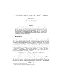 Understanding λ Calculus: Functions, Substitutions, and Arithmetic