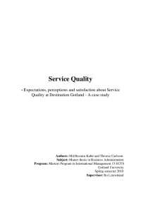 Understanding Service Quality: A Review of Literature and the SERVQUAL Model
