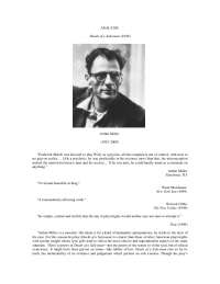 ANALYSIS Death of a Salesman (1949) Arthur Miller (1915 ...