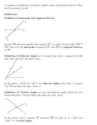 Geometry: Angles, Triangles, and Parallel Lines