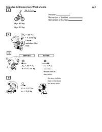 Impulse & Momentum Worksheets