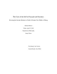 The Care of the Self: Foucault's Interpretation and Socrates' Legacy