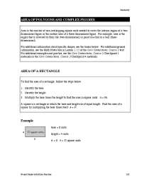 Geometry Problems: Finding Areas and Volumes of Shapes