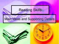 Main Ideas & Supporting Details