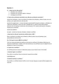 Exercice à propos des PKI