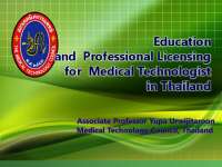 Education and Professional Licensing for Medical Technologist in Thailand