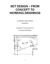 SET DESIGN – FROM CONCEPT TO WORKING DRAWINGS | Lecture notes Theatre ...