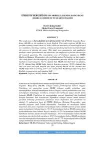 student's perception on….(dewi,michel)