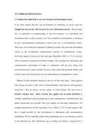The Information Society: A Revolution or Continuity?
