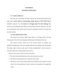 CHAPTER III METHOD OF RESEARCH 3.1 Location of ...