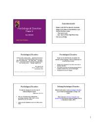 Understanding Psychological Disorders: A Comprehensive Overview
