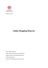 Online Shopping Behavior