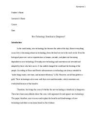 Argumentative Essay Example | PDF Sample