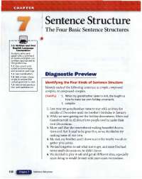 Sentence Structure