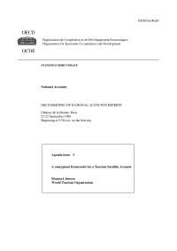 A Conceptual Framework for a Tourism Satellite Account: Definitions and Commodities
