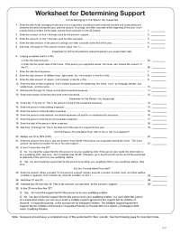Worksheet for Determining Support for Dependents: Calculating Funds Belonging and Expenses