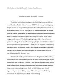 What I've Learned About Life During the Pandemic-Essay ...