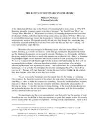 Origins of Software Engineering: Understanding the Theoretical-Practical Debate