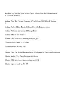 Taxation and Development in East Asian Countries