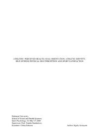 Predicting Athletes' Satisfaction and Health with a Participation Model