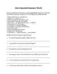 Spanish Language Preparation: Phrases, Vocabulary, and Duolingo