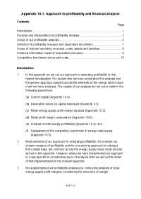 Energy Retail Supply: ROCE Analysis and Price/Cost Benchmarking
