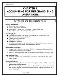 CHAPTER 4 ACCOUNTING FOR MERCHANDISING ...